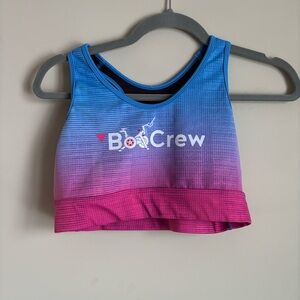 Women's Blue and Pink Sports Bra